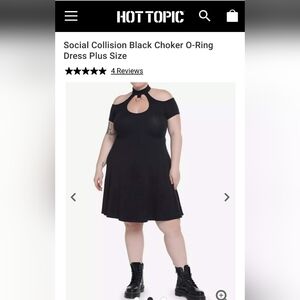 Hot Topic Social Collision O-Ring dress Size 3X